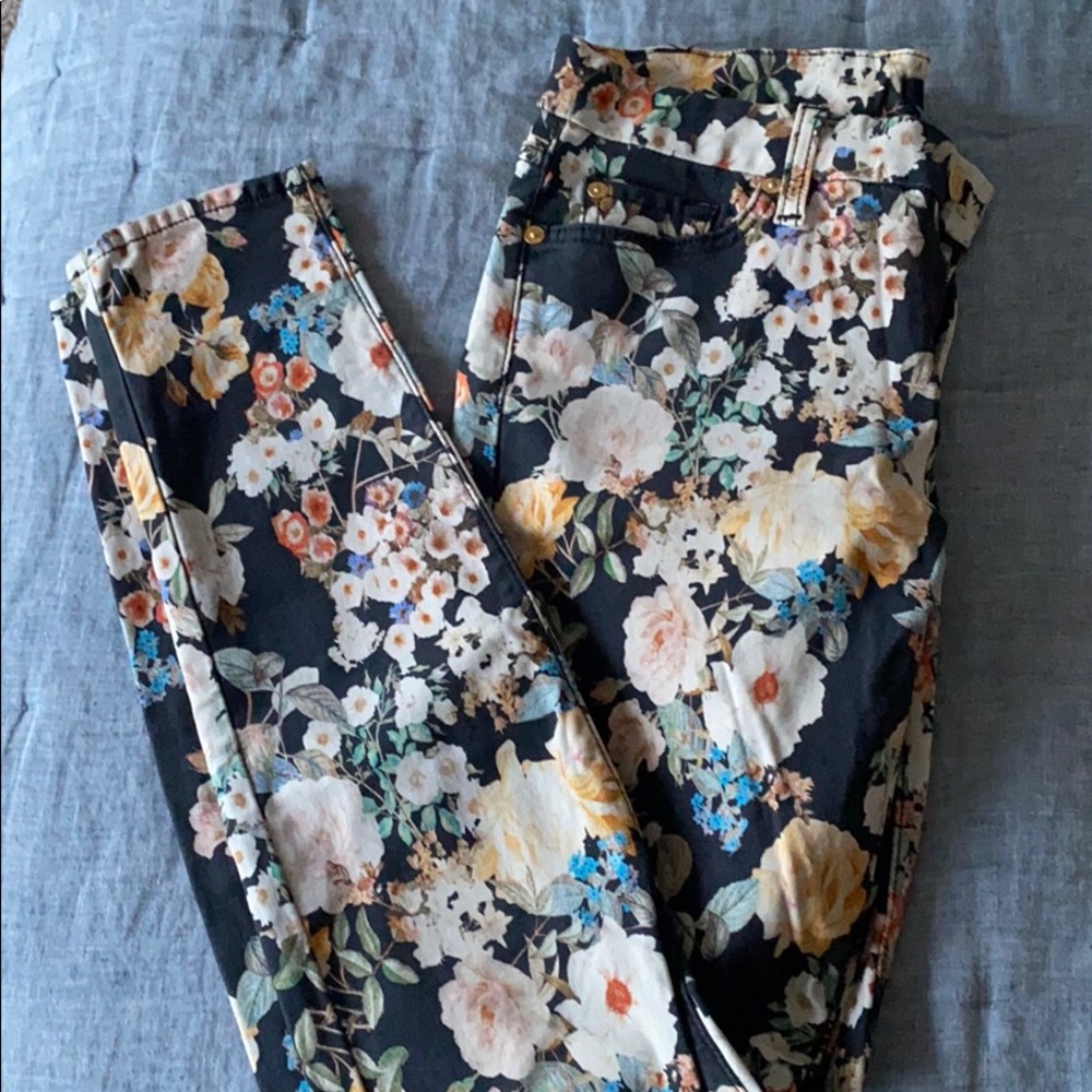 7 for all Mankind floral pants